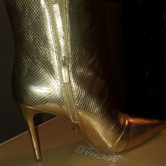 Michael Kors gold metallic bootie - Picture 5 of 6